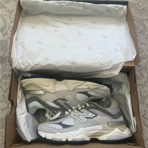 Brand New; Unisex New Balance 9060 in Rain Cloud with Castle Rock and White